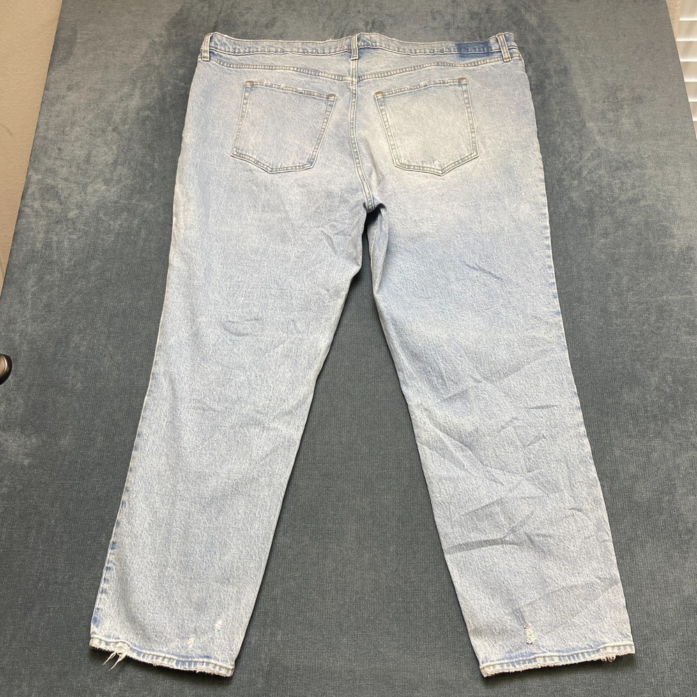 Abercrombie & Fitch The 90s Straight Jeans Womens 37/24R Blue Denim High Rise
